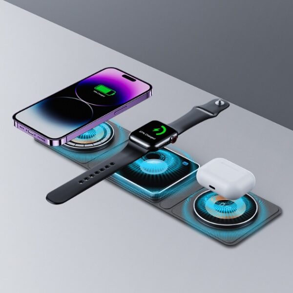 Charger Station For IPhone Transparent Fast Charging For IWatch And Airpods