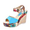 Floral high heel women sandals