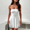 Y2K Tube-top Short Dress Summer Sexy Pleated Tight Dresses For Womens Clothing