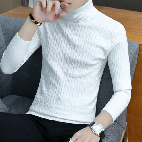 Neck Bottoming T-shirt Sweater Men