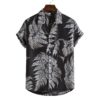 Men Short sleeved beach shirts men New printed T shirt