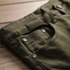 Men's ripped embroidered jeans