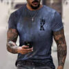 3D Printing Crown T-Shirt Fashion Street Men